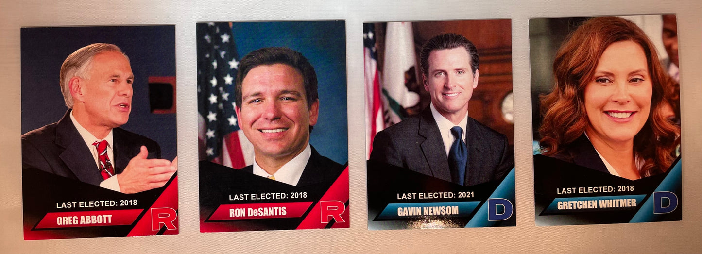 Political Trading Cards: State Governors Edition